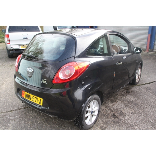 54 - MMN971A
Black Ford KA Studio + 1242cc
First Registered 30.04.2014
Approx 24,295 miles
Manual Petrol
... 