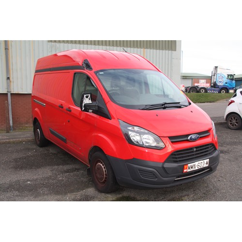 31 - MMN603M
Red Ford Transit Custom 1995cc
First Registered 03.10.2016
Approx 65,777 miles
Manual Diesel... 