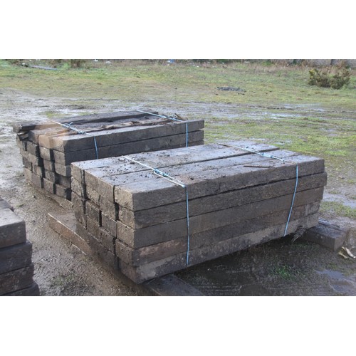 92 - 44 creosote treated Railway sleepers
Length 1.8m width 22.5cm Depth 11.5cm
All sleepers are in vario... 