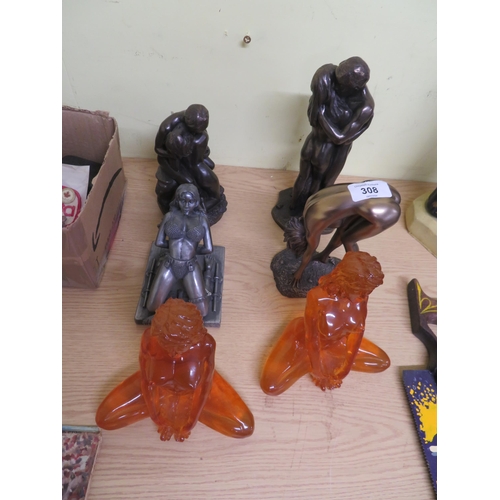 308 - Six figurines