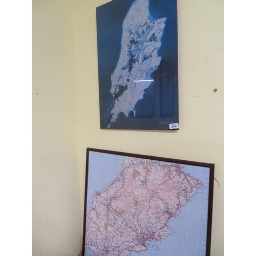 314 - Two modern maps of the Isle of Man