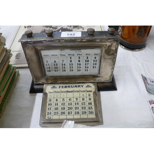 192 - Two silver perpetual calendars