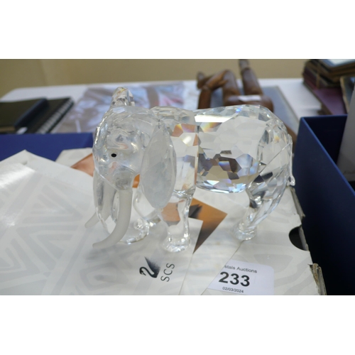 233 - A Swarovski 'Elephant' (boxed with papers)