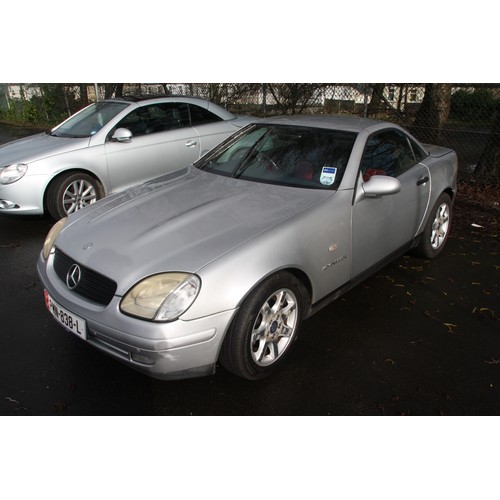 3 - PMN838L
Silver Mercedes SLK 230 2295cc
First Registered 27.06.1997
Approx 85,000 miles
Auto Petrol
S... 