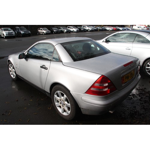 3 - PMN838L
Silver Mercedes SLK 230 2295cc
First Registered 27.06.1997
Approx 85,000 miles
Auto Petrol
S... 