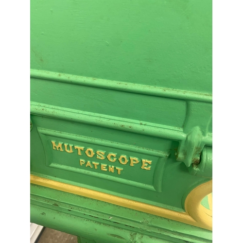 107 - Cast Iron Late Victorian Mutoscope 
Restored and in working order converted to electric
Mutoscope co... 