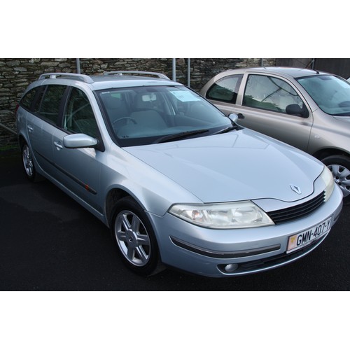 103 - GMN407Y
Grey Renault Laguna 1783cc
First Registered 25.04.2004
Approx 63,607 miles
Manual Petrol
ABS... 