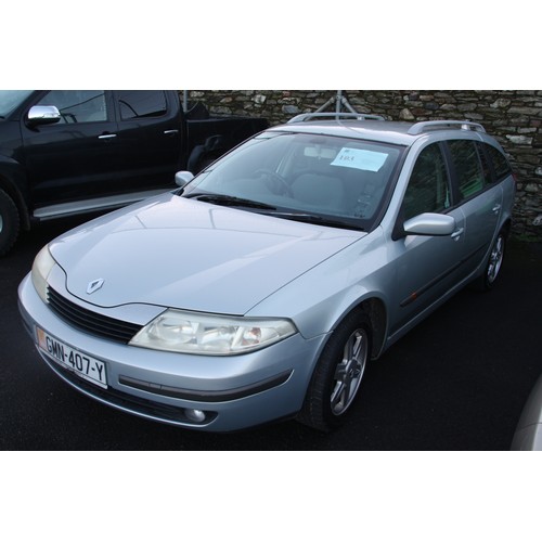 103 - GMN407Y
Grey Renault Laguna 1783cc
First Registered 25.04.2004
Approx 63,607 miles
Manual Petrol
ABS... 