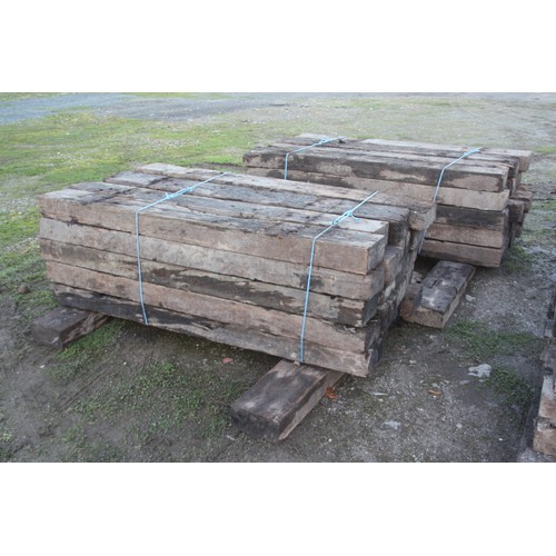 93 - 44 creosote treated Railway sleepers
Length 1.8m width 22.5cm Depth 11.5cm
All sleepers are in vario... 