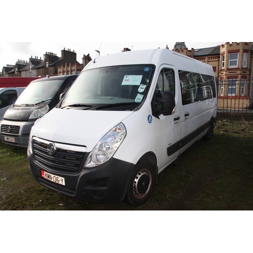 84 - KMN136Y
Vauxhall Movano minibus 2299cc
First Registered 02.08.2012
Approx miles TBC
Manual Diesel
VA... 