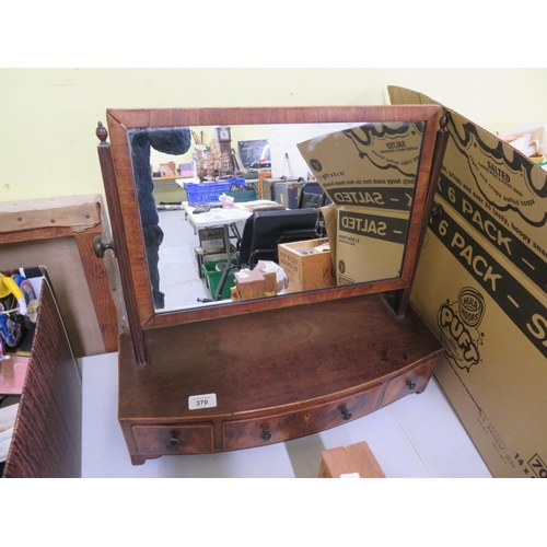 370 - Dressing table mirror with three drawers