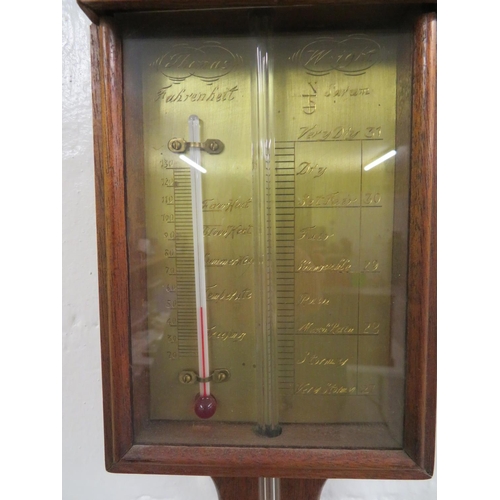 376 - Thomas Wright stick barometer