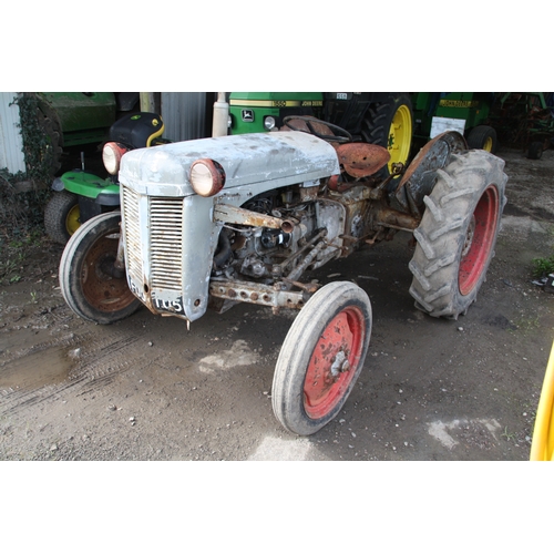 7 - Ferguson TE? circa 1940s
12volt, PTO 3 point linkage 
Hours unknown 
Starts and runs
VAT ON HAMMER @... 