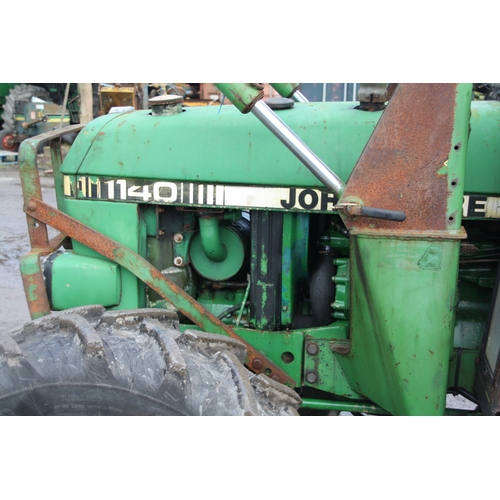 52 - John Deere 1140 with 175 loader and bucket
Approx 9208 hours
4WD nearly new tyres
VAT ON HAMMER @ 20... 