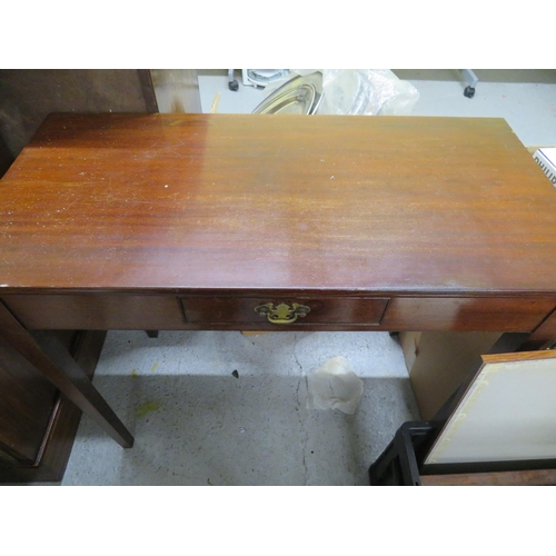 116 - Mahogany hall table with single drawer to front