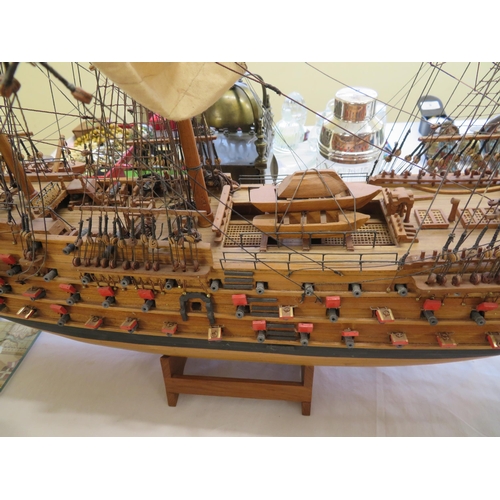 167 - An excellent model of The Victory - length 42 ins approx.