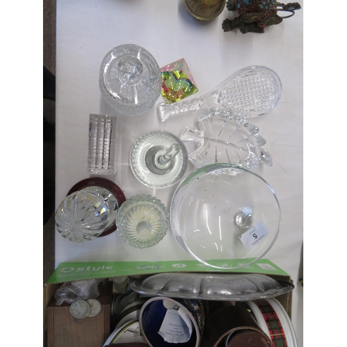 5 - A collection of Novelty glass items