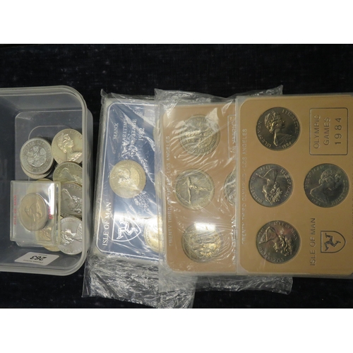 263 - A collection of numerous Isle of Man crown sets various years (some cased)