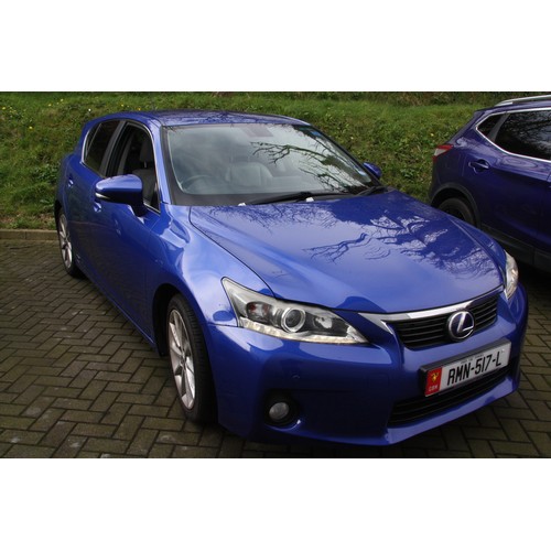 40 - RMN517L
Blue Lexus CT 200H SE-L 1791cc
First Registered 18.04.2011
Approx 80,636 miles
Auto Hybrid