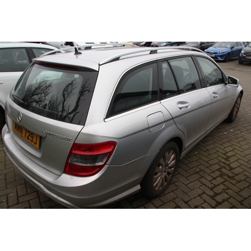 57 - MMN729J
Silver Mercedes C180Komp 1597cc
First Registered 21.05.2010
Approx 79,208 miles
Auto Petrol