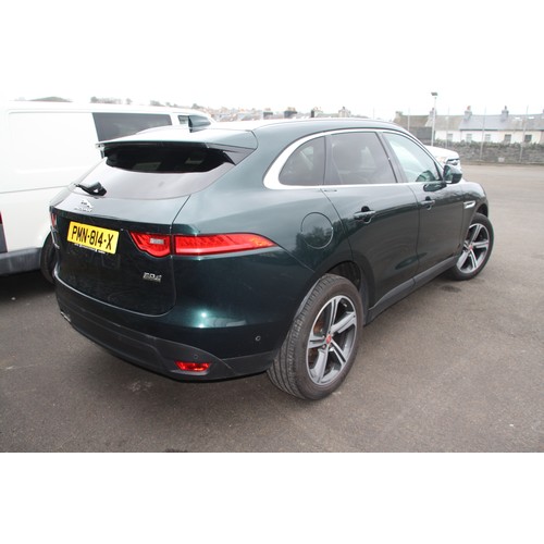 63 - PMN814X
Green Jaguar F-Pace Portfolio AWD 1999cc
First Registered 14.09.2017
Approx 60,887 miles
Aut... 