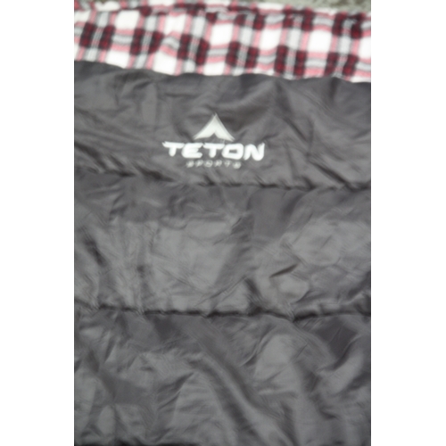 82 - Collection - TETON sleeping bag, Kampa Slumber plus camp bed, Large Quality blanket and blow up chai... 