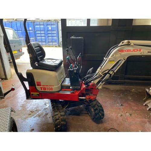 113 - Takeuchi 108 micro digger
Had new battery,had 2 pipes replaced with front ram New starter motor ,new... 