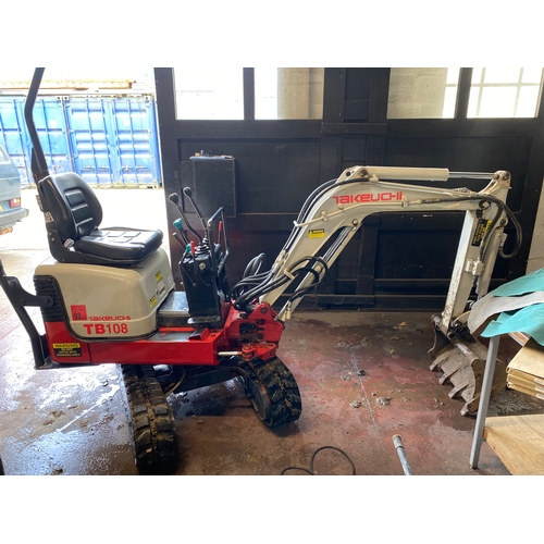 113 - Takeuchi 108 micro digger
Had new battery,had 2 pipes replaced with front ram New starter motor ,new... 