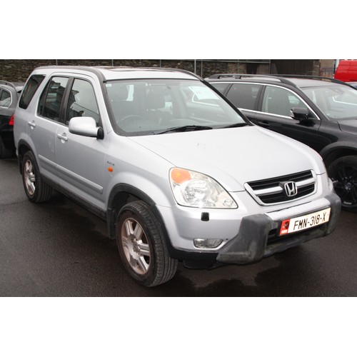 44 - FMN318X
Silver Honda CRV 1998cc
First Registered 02.09.2002
Approx 107,000 miles
Auto Petrol