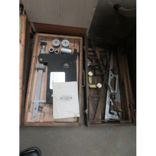 85 - AMENDED LOT - 1) Torque Wrench Calibration Equipment and, 2) Dunlop Castor/Chamber measuring kit