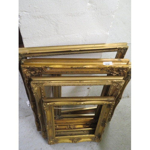 536 - Collection of gilt picture frames