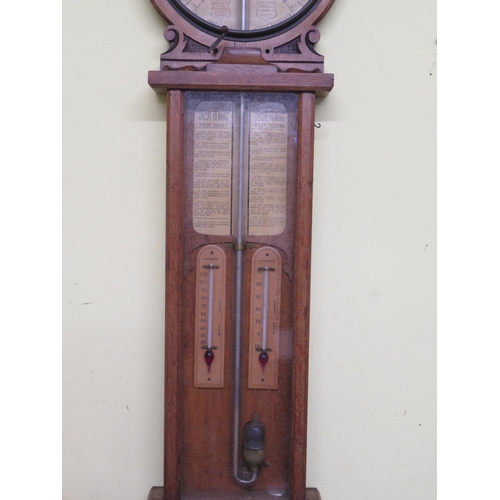 543 - The Royal Polytechnic Barometer in oak case