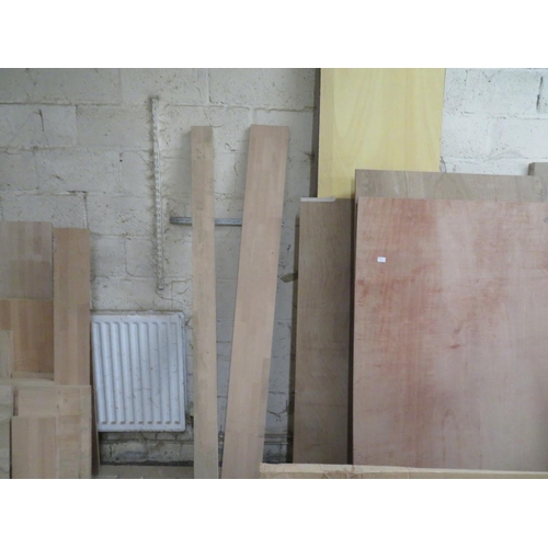 36 - Collection of work tops, plywood etc