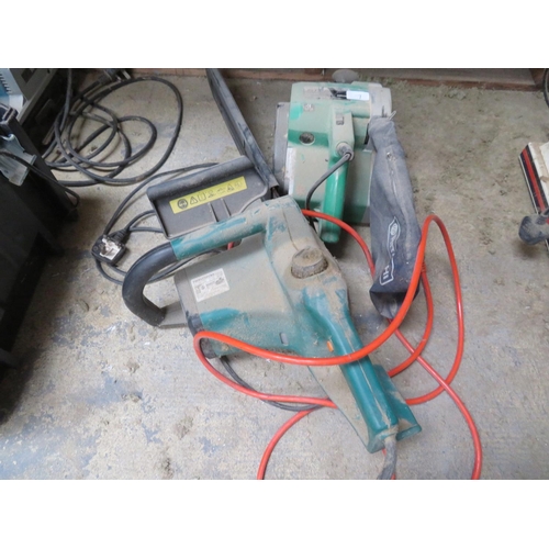 7 - Electric chain saw and sander