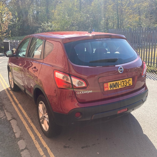 144 - MMN133C
Red Nissan Qashqai Acenta 1.6 1598cc
First Registered 02.08.2012
Approx 86,000 miles
Petrol ... 