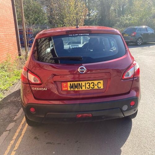 144 - MMN133C
Red Nissan Qashqai Acenta 1.6 1598cc
First Registered 02.08.2012
Approx 86,000 miles
Petrol ... 