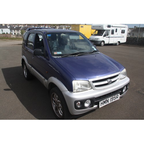 129 - HMN195R
Blue Daihatsu Terios Sport 1298cc
First Registered 10.11.2005
Approx 63,195 miles
Auto Petro... 