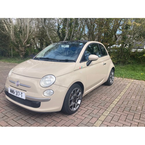 MMN317T Beige Fiat 500 0.9cc Twin Air Lounge First Registered 30.05. ...