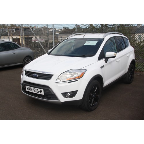 121 - MMN816H
Ford Kuga 2.0 Zetec TDCi 6 speed
First Registered 30.03.2010
Approx 114,000 miles
Manual Die... 