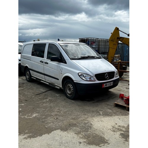 233 - JMN538X
White Mercedes Vito 2148cc
First Registered 03.12.2009
Approx 130,000 miles
Manual Diesel
VA... 