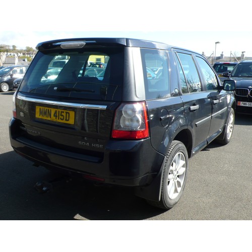 235 - MMN415D
Black Land Rover Freelander 2 SD4 HSE
First Registered 06.01.2012
Approx 52,836 miles 
Autom... 