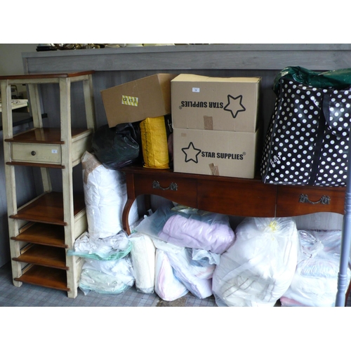 13 - Hall table with two drawers plus an open library display frame