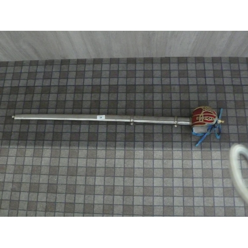 29 - Sword in metal scabbard