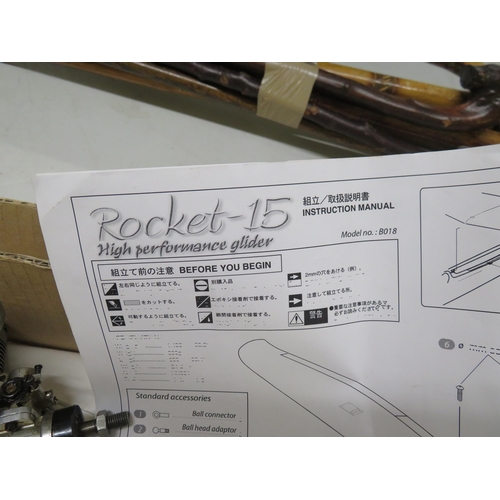 319 - Rocket 15 model aircraft with Fox Eagle aero engine