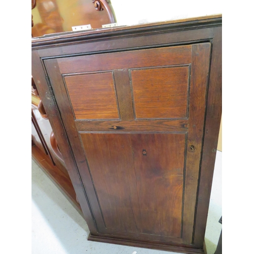 401 - Mahogany wall hanging corner cupboard