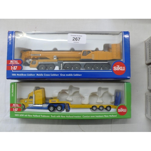 267 - SIKU truck and crane (Boxed)