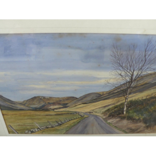 429 - D. Adamson, Glen Chora in Spring, Watercolour, signed, 13x18ins