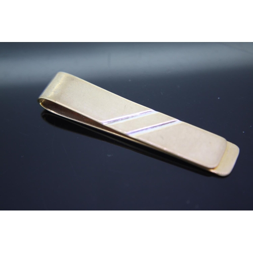 289 - Gents 9ct gold money clip, 10 grams