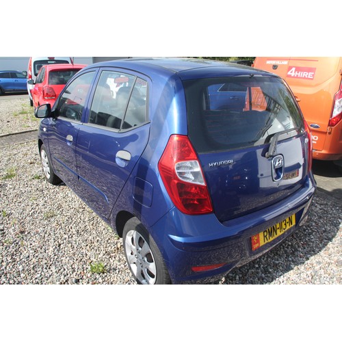 25 - RMN113N
Blue Hyundai i10 Classic 1248cc
First Registered 07.09.2012
Approx 16,305 miles
Manual Petro... 