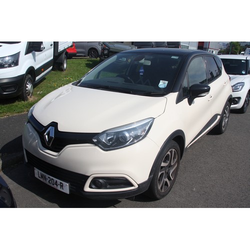 68 - LMN204R
Cream Renault Captur 1197cc
First Registered 30.06.2014
Approx 62,712 miles
AUTO Petrol